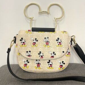 LOUNGEFLY Disney Mickey Mouse Ears Top Handle Crossbody Bag